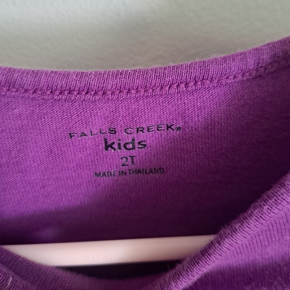 Falls Creek Purple Long Sleeve Tee with Fun Graphic - Picture 4 of 5
